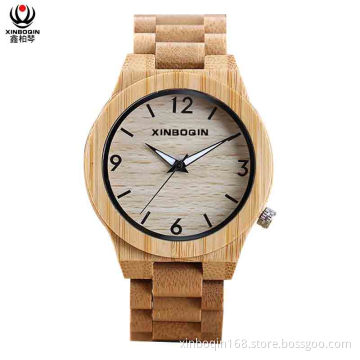 XINBOQIN Dropshipping Custom LOGO Quartz Women Wood Watch